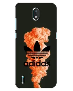 Чехол для Nokia 1.3 с картинкой «Оранжевый дым Adidas»