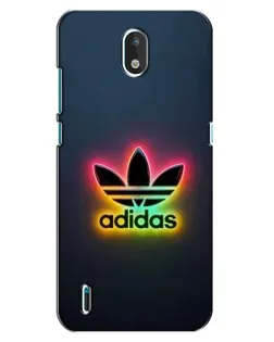Чехол для Nokia 1.3 с картинкой «Неоновый Adidas»