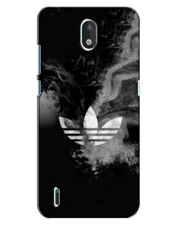 Чехол для Nokia 1.3 с картинкой «Абстрактный дым Adidas»