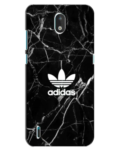 Чехол для Nokia 1.3 с картинкой «Белый мрамор Adidas»
