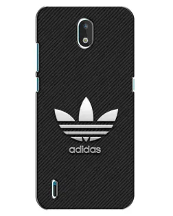 Чехол для Nokia 1.3 с картинкой «Adidas Карбоновая текстура»