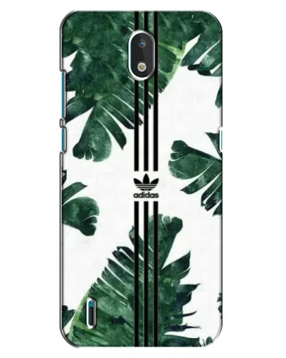 Чехол для Nokia 1.3 с картинкой «Пальмовые листья адидас»