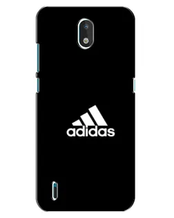 Чехол для Nokia 1.3 с картинкой «Черная классика Adidas»