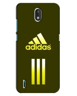 Чехол для Nokia 1.3 с картинкой «Оливковый градиент Adidas»