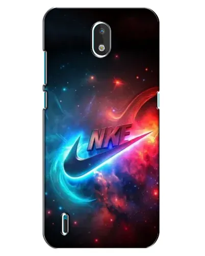 Чехол для Nokia 1.3 с картинкой «Огненный логотип Nike»