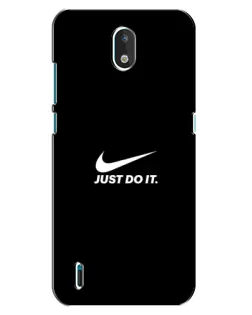 Чехол для Nokia 1.3 с картинкой «Минимализм от Nike»