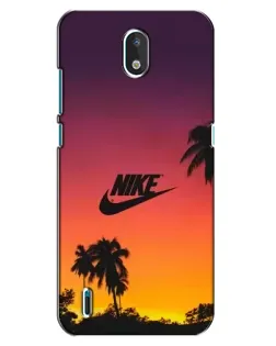 Чехол для Nokia 1.3 с картинкой «Nike на закате солнца»