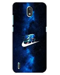 Чехол для Nokia 1.3 с картинкой «Звездный путь Nike»
