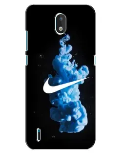 Чехол для Nokia 1.3 с картинкой «Nike и синий дым»