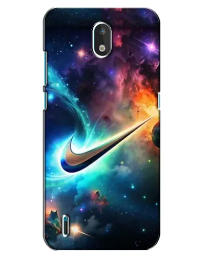 Чехол для Nokia 1.3 с картинкой «Космический Nike Swoosh»