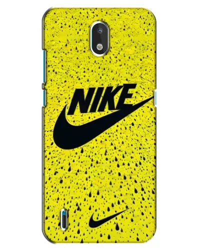 Чехол для Nokia 1.3 с картинкой «Желтый текстурный Nike»