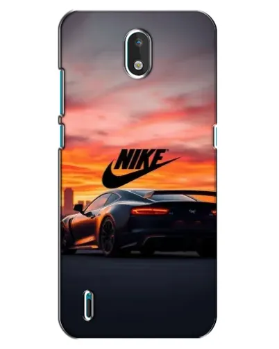 Чехол для Nokia 1.3 с картинкой «Nike и суперкар»