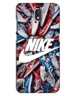 Чехол для Nokia 1.3 с картинкой «Коллаж кроссовок Найк» Чехол для Nokia 1.3 с картинкой «Коллаж кроссовок Найк»