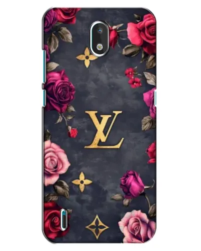 Чехол для Nokia 1.3 с картинкой «Цветочный Louis Vuitton»