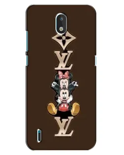 Чехол для Nokia 1.3 с картинкой «LV и Микки Маус»