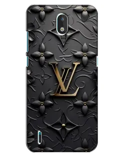 Чехол для Nokia 1.3 с картинкой «Кожаная текстура LV»