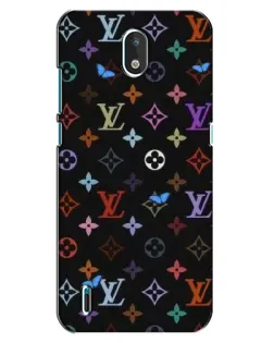 Чехол для Nokia 1.3 с картинкой «Цветная монограмма LV»