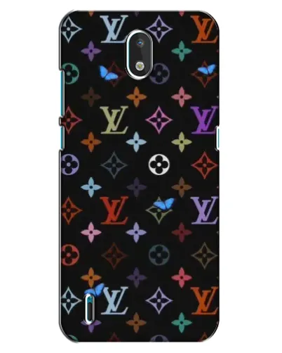 Чехол для Nokia 1.3 с картинкой «Цветная монограмма LV»