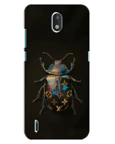 Чехол для Nokia 1.3 с картинкой «LV — мраморный принт»