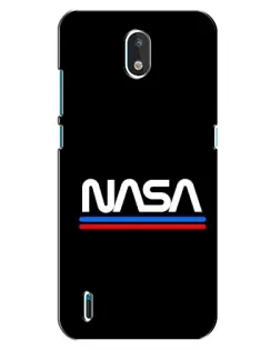 Чехол для Nokia 1.3 с картинкой «NASA — классика Red Blue» Чехол для Nokia 1.3 с картинкой «NASA — классика Red Blue»