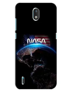 Чехол для Nokia 1.3 с картинкой «Земля из космоса NASA»