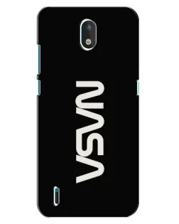 Чехол для Nokia 1.3 с картинкой «NASA — вертикальный логотип»