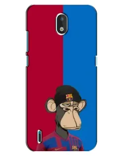 Чехол для Nokia 1.3 с картинкой «Bored Ape — фанат Барсы»