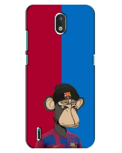 Чехол для Nokia 1.3 с картинкой «Bored Ape — фанат Барсы»