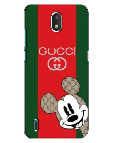 Чехол для Nokia 1.3 с картинкой «Gucci — полосы и Микки»