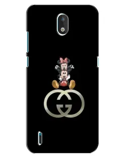 Чехол для Nokia 1.3 с картинкой «Минни Маус на лого»