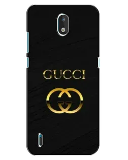 Чехол для Nokia 1.3 с картинкой «Золотой логотип Gucci»