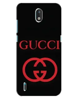 Чехол для Nokia 1.3 с картинкой «Gucci — красный логотип»