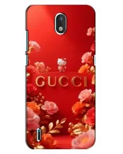 Чехол для Nokia 1.3 с картинкой «Gucci — золотой сад»