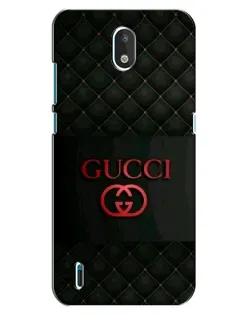 Чехол для Nokia 1.3 с картинкой «Gucci — стеганый черный»