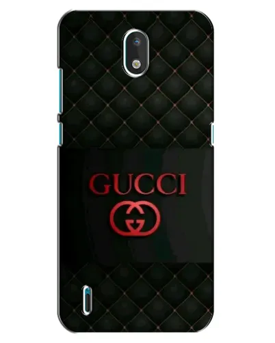 Чехол для Nokia 1.3 с картинкой «Gucci — стеганый черный»