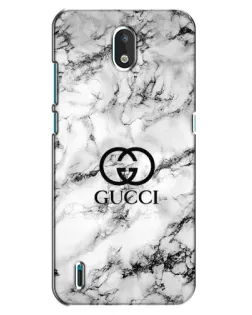 Чехол для Nokia 1.3 с картинкой «Gucci — мраморный шик»