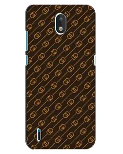 Чехол для Nokia 1.3 с картинкой «Gucci — золотые диагонали»