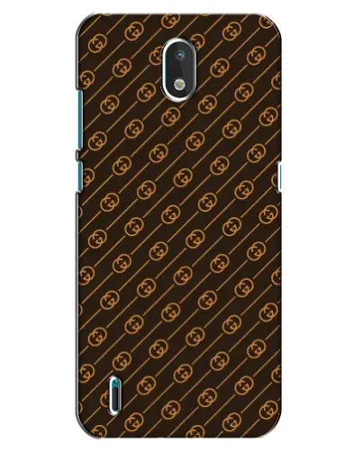 Чехол для Nokia 1.3 с картинкой «Gucci — золотые диагонали»