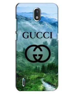 Чехол для Nokia 1.3 с картинкой «Gucci — горный пейзаж»