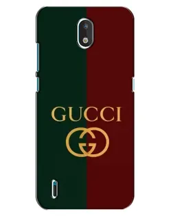 Чехол для Nokia 1.3 с картинкой «Gucci — темно-зеленый градиент»