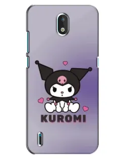 Чехол для Nokia 1.3 с картинкой «Kuromi — фиолетовый арт»
