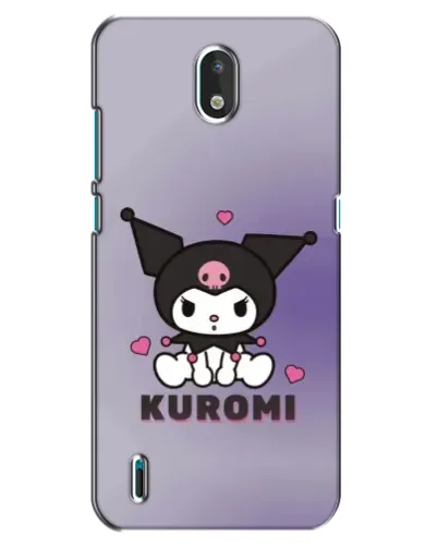 Чехол для Nokia 1.3 с картинкой «Kuromi — фиолетовый арт»