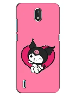 Чехол для Nokia 1.3 с картинкой «Kuromi — любовь в сердце»