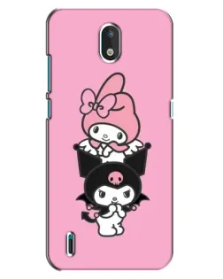 Чехол для Nokia 1.3 с картинкой «My Melody и Kuromi»