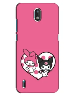 Чехол для Nokia 1.3 с картинкой «Kuromi и My Melody»