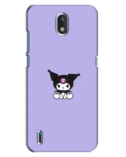 Чехол для Nokia 1.3 с картинкой «Kuromi — фиолетовый минимализм»