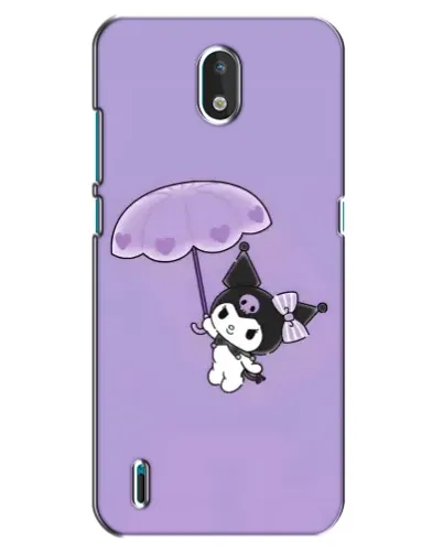 Чехол для Nokia 1.3 с картинкой «Kuromi с зонтиком»