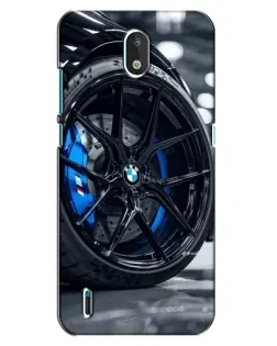 Чехол для Nokia 1.3 с картинкой «Колесо BMW вблизи»