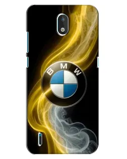 Чехол для Nokia 1.3 с картинкой «Золотистый дым BMW»