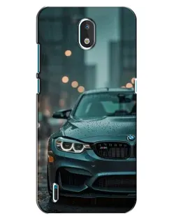 Чехол для Nokia 1.3 с картинкой «BMW в огнях города»
